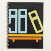 Icône graphique minimaliste de bibliothèque (Devant)