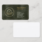 Icône Leaf House Décorateur intérieur Carte de vis (Devant / Derrière)