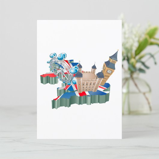 Icone Londres Points de repère Carte Royaume-Uni V