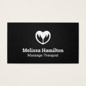 Icône Mains et Coeur | Arrière - plan Black Mesh (Devant)