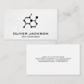 Icône Molecule | Carte de visite scientifique ingé (Devant / Derrière)