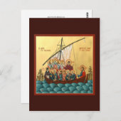 Icône mystique de la Carte de prière de la Sainte  (Devant / Derrière)