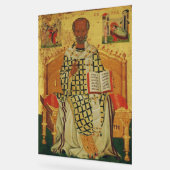 Icône orthodoxe byzantine de saint Nicolas de Myre (Angle)