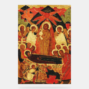 Icône orthodoxe de la Dormition de la Mère de Dieu