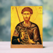 Icône orthodoxe de Saint Théodore Tiron (Neutre)