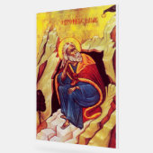 Icône orthodoxe grecque du prophète Élie (Angle)