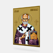 Icône orthodoxe Saint Nicolas, Sveti Nikola Serbe (Angle)