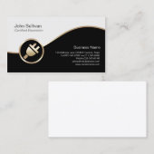 Icône prise électrique Carte de visite électrique (Devant / Derrière)