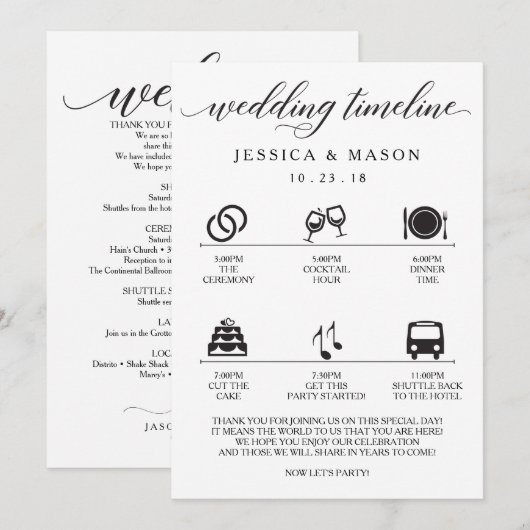 Icône Programme de Mariage et Accueil de Mariage (Devant / Derrière)