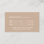 Icône simple dent Carte de visite de rendez-vous d (Dos)