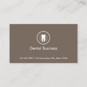 Icône simple dent Carte de visite de rendez-vous d (Devant)