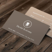 Icône simple dent Carte de visite de rendez-vous d