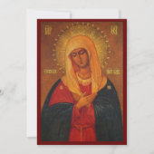 Icône tendresse de la carte de prière de la Mère d (Devant)