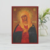 Icône tendresse de la carte de prière de la Mère d (Debout devant)