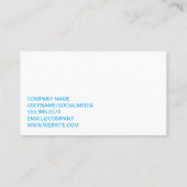 Iconen reinigen | Zeepbellen | schoonmaakster Visitekaartje (Achterkant)