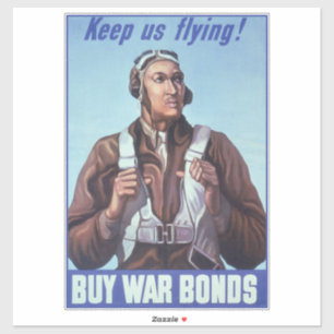 Iconen van de zwarte geschiedenis: WW2-vliegers, A Sticker