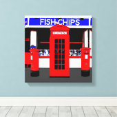 Icônes Anglais Art Moderne toile enveloppée (Insitu (Plancher de Bois))