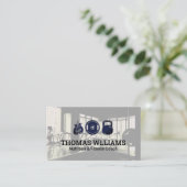 Icônes de fitness | Carte de visite Arrière - plan (Debout devant)