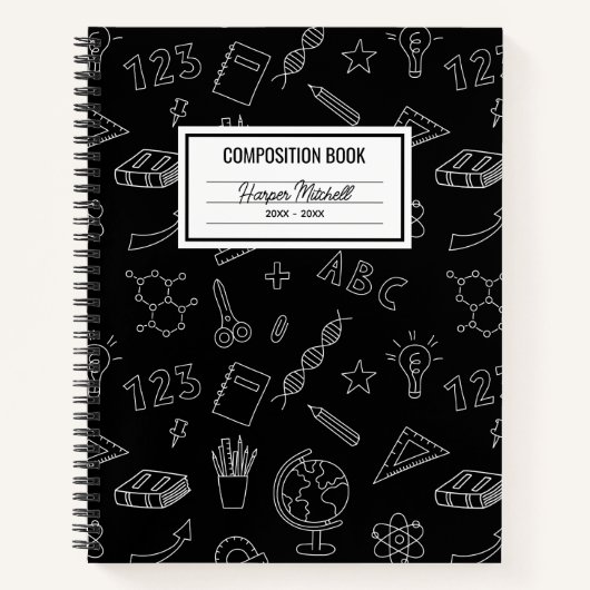 Icônes de l'école Carnet de composition personnali (Devant)