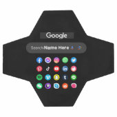 Icônes de médias sociaux tendance Google barre de  (Plat)