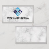 Icônes de nettoyage de la maison | Carte de visite (Devant / Derrière)