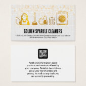 Icônes de nettoyage de l'or | Carreaux | Éclats de (Devant & derrière)