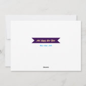 Icônes de Noël monogrammes Carte de Noël photo (Dos)