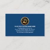 Icônes de plomberie Carte de visite de goutte d'ea (Dos)