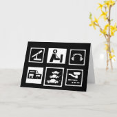 Icônes de radio amateur Carte de vœux ou carte de  (Fleur jaune)