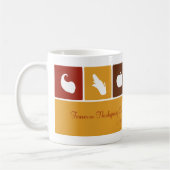 Icônes de Thanksgiving simple Mug (Gauche)