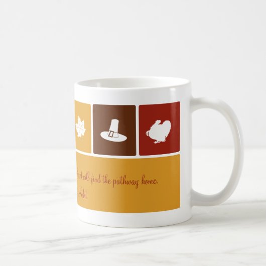 Icônes de Thanksgiving simple Mug (Droite)