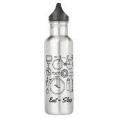 Icônes de vélo faisant un cycle la bouteille d'eau (Gauche)