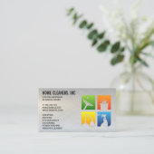 Icônes des services de nettoyage | Carte de visite (Debout devant)
