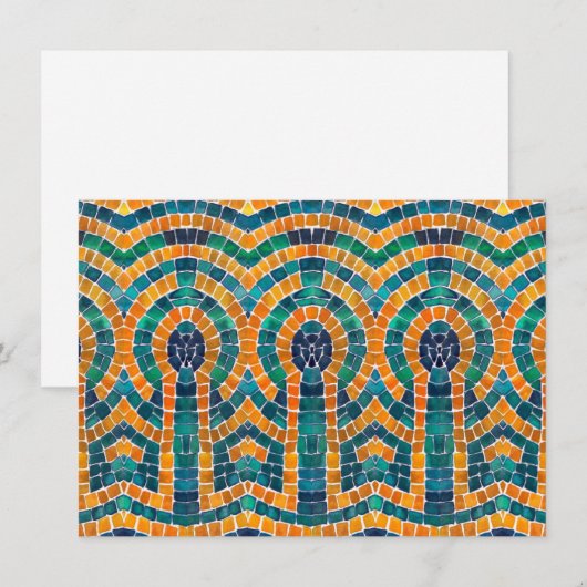 Icônes D'OR MOSAIC 4.5x6.25 Carte Plat (Devant / Derrière)