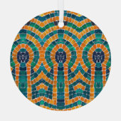 Icônes d'or MOSAIC Cercle de verre ornement (Verso)