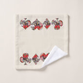 Icônes Las Vegas Jouer Cartes Formes (Gant de toilette)