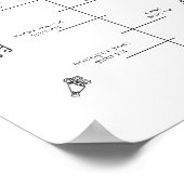 Icônes Mariages modernes Timeline Programme Poster (Coin)