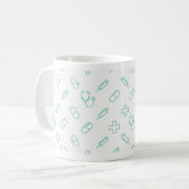 Icônes médicales PNG – Conception de mug thème doc (Devant gauche)