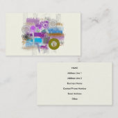 Icônes - rétro grunge - cartes de profil (Devant / Derrière)