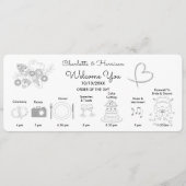 Icônes tracées à la main du programme de la ligne  (Devant)