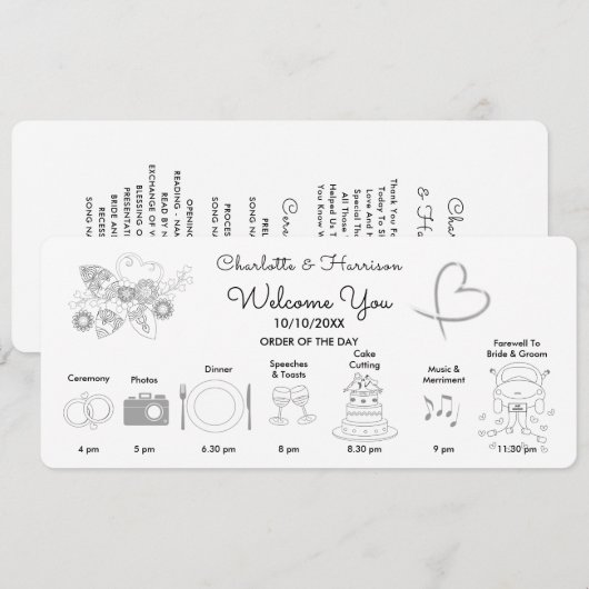 Icônes tracées à la main du programme de la ligne  (Devant / Derrière)