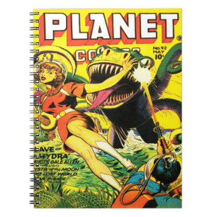 ICONIC 1940'S Sci Fi PULP COMICS Notitieboek