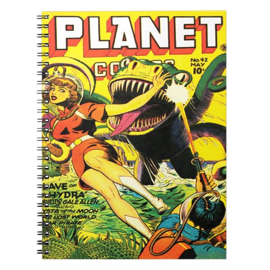 ICONIC 1940'S Sci Fi PULP COMICS Notitieboek (Voorkant)