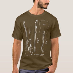 Iconic 1951  Guitar Patent Music Player Zijne T-shirt