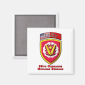 Iconic 59th Ordnance Nuclear Brigade Magneet (Voorkant / Achterkant)