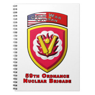 Iconic 59th Ordnance Nuclear Brigade Notitieboek