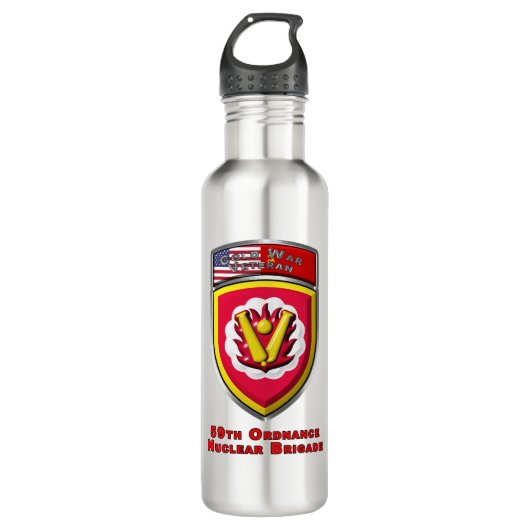 Iconic 59th Ordnance Nuclear Brigade Waterfles (Voorkant)