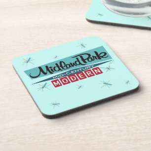 Iconic 60s Mid Century Modern Coaster Bier Onderzetter