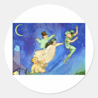ICONIC-AFBEELDING VAN PETER PAN RONDE STICKER