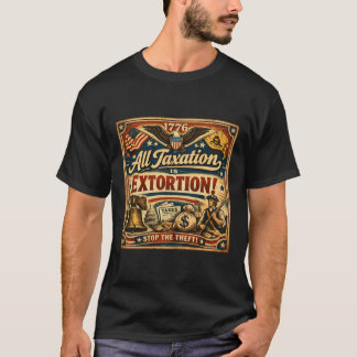 ICONIC Alle belasting is afpersing t-shirt